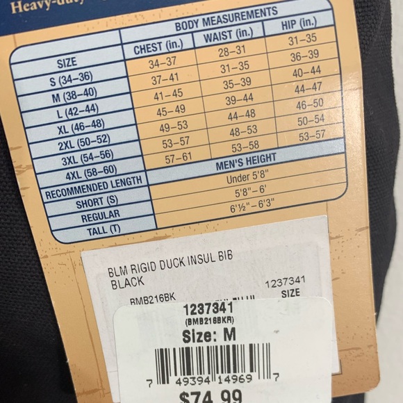 blue mountain Other New Blue Mountain Mens Insulated Heavyduty